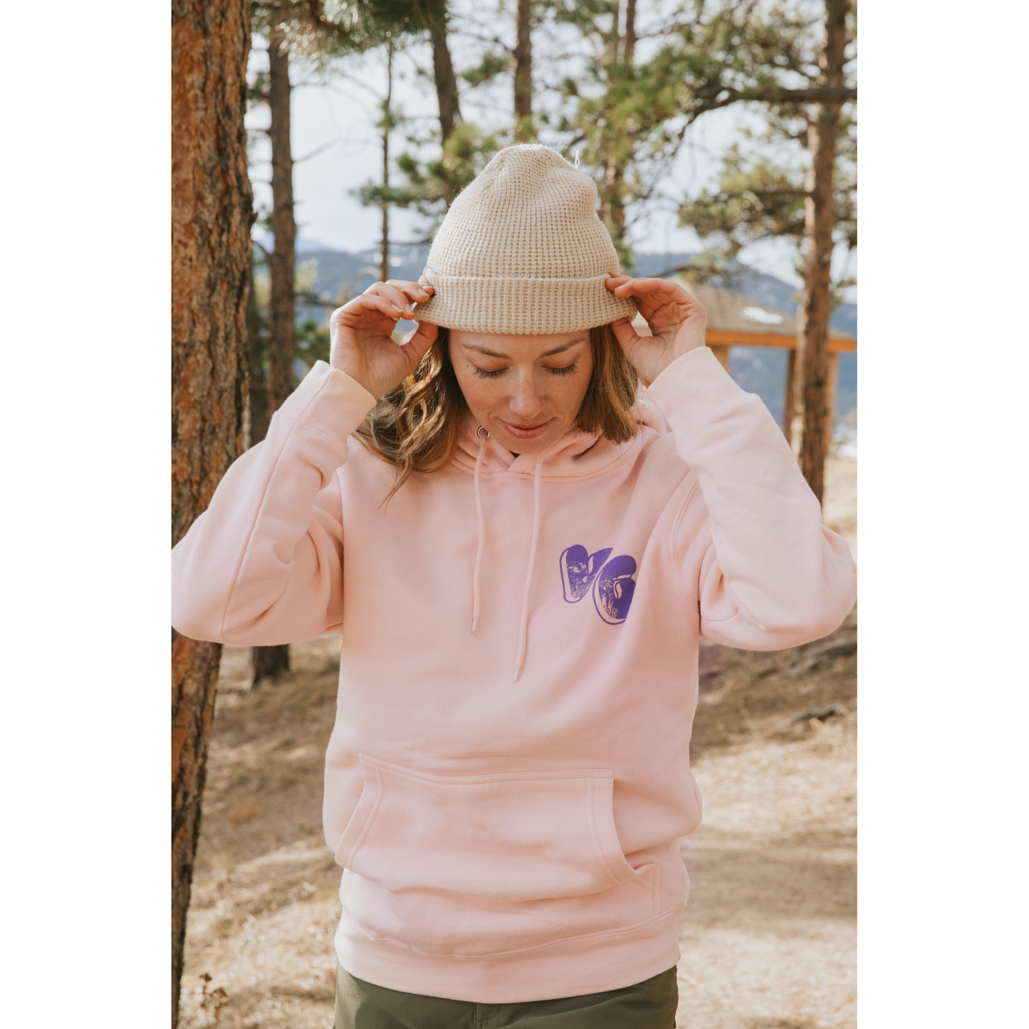 Smile Hoodie - Peach